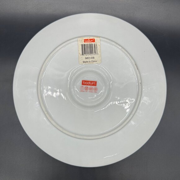 Bodum Provence White Oyster Plate Serving Dish Shell Ceramic Holds 6 Clams - Picture 3 of 8